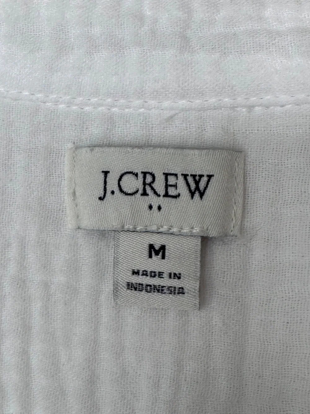 J. Crew Factory Double-gauze Button-up Long Sleeve Shirt, Size Medium - Picture 5 of 9